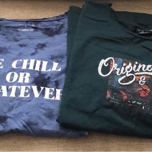 2 T-shirts, Torrid size 3, City Chic size 24